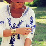 Harlow Embroidered Tunic (wholesale): Alternate View #1