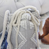 Hayden Woven Tote in Sand: Alternate View #2