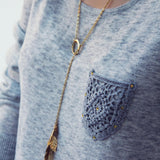 Heathered Lace Sweater: Alternate View #3