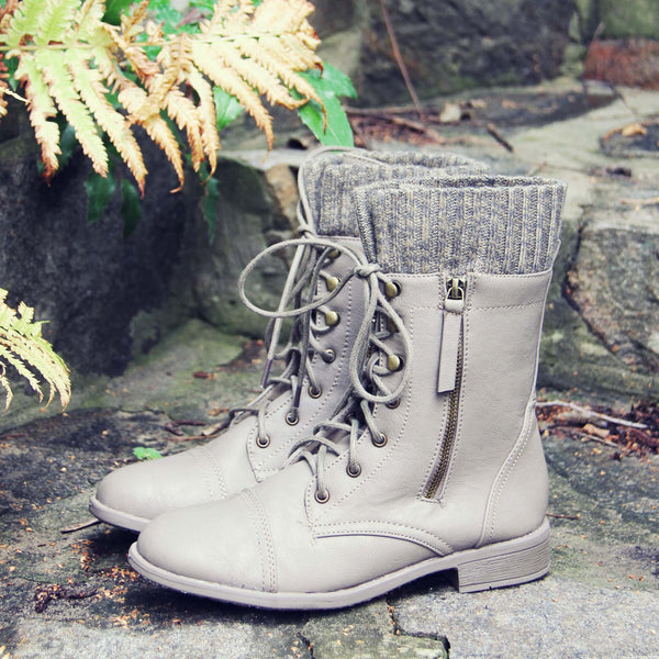 Heirloom Sweater Boots in Taupe: Featured Product Image