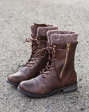 Heirloom Sweater Boots in Chestnut: Alternate View #1