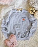Hello Pumpkin Sweatshirt in Gray: Alternate View #2