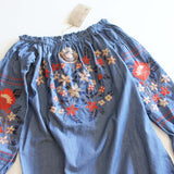 Hidden Haven Dress in Chambray: Alternate View #3