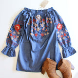 Hidden Haven Dress in Chambray: Alternate View #2