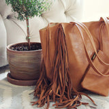 Honey & Bourbon Fringe Tote: Alternate View #2