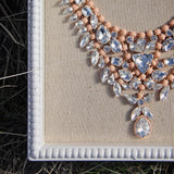 Hive & Honey Necklace in Peach: Alternate View #2