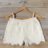 Honey Lace Shorts: Alternate View #1