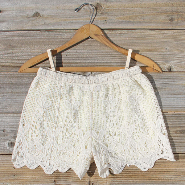 Honey Lace Shorts: Featured Product Image