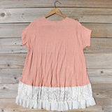 Honey & Lace Cozy Tee in Pink: Alternate View #4