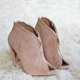 Honey Suede Heels: Alternate View #2