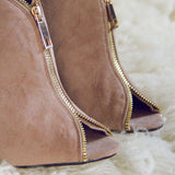 Honey Suede Heels: Alternate View #1