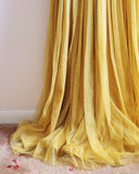 70's Swiss Dot Dress in Mustard: Alternate View #3