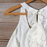 Honeymooner Ruffle Tank: Alternate View #2