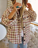 Houndstooth Shirt Jacket: Alternate View #1