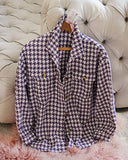 Houndstooth Sweet Shacket: Alternate View #3