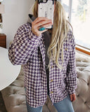 Houndstooth Sweet Shacket: Alternate View #6