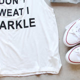 I Don't Sweat I Sparkle Tank: Alternate View #3