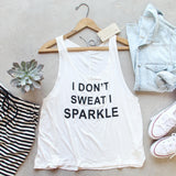I Don't Sweat I Sparkle Tank: Alternate View #1