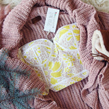 Icy Lemon Bralette: Alternate View #1