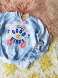 Good Vibes Smiley Sweatshirt: Alternate View #2