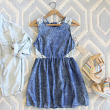 Indigo & Lace Dress: Alternate View #1