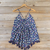 Indigo Tassel Tank: Alternate View #1
