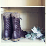 Jack Pine Sweater Boots in Brown: Alternate View #3