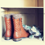Jack Pine Sweater Boots in Cognac: Alternate View #3