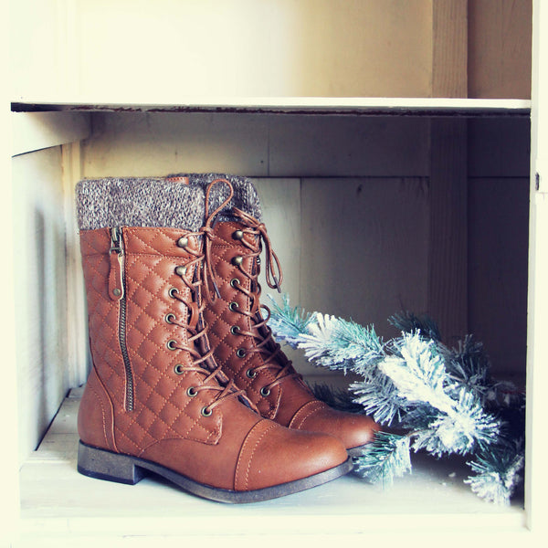 Jack Pine Sweater Boots in Cognac: Featured Product Image