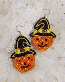 Jack-O-Lantern Earrings: Alternate View #2