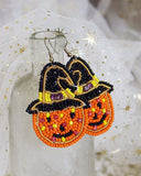 Jack-O-Lantern Earrings: Alternate View #3