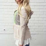 January Stripe Hoodie: Alternate View #2