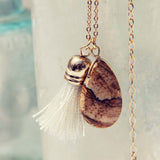 Jasper & Tassel Necklace: Alternate View #1