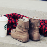 Juniper Pine Moccasins in Taupe: Alternate View #3