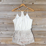 Kindred Spirits Romper in Sand: Alternate View #4