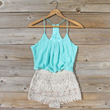 Kindred Spirits Romper in Mint: Alternate View #1