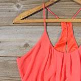 Kindred Spirits Romper in Coral: Alternate View #2