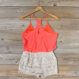 Kindred Spirits Romper in Coral: Alternate View #4