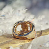 Knotted Ring in Peach: Alternate View #2