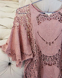 La Boheme Lace Top in Mauve: Alternate View #2