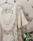 La Boheme Lace Top in Sand: Alternate View #2