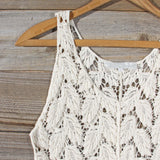 La Conner Lace Tank in Cream: Alternate View #2