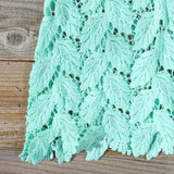 La Conner Lace Tank in Mint: Alternate View #3