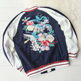 La Fleur Velvet Bomber Jacket: Alternate View #1