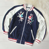 La Fleur Velvet Bomber Jacket (wholesale): Alternate View #1