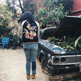 La Fleur Velvet Bomber Jacket (wholesale): Alternate View #6