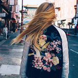 La Fleur Velvet Bomber Jacket: Alternate View #3