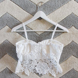 La Lune Lace Bustier in White: Alternate View #3
