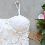 La Lune Lace Top in White: Alternate View #2