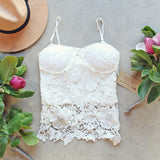 La Lune Lace Top in White: Alternate View #1
